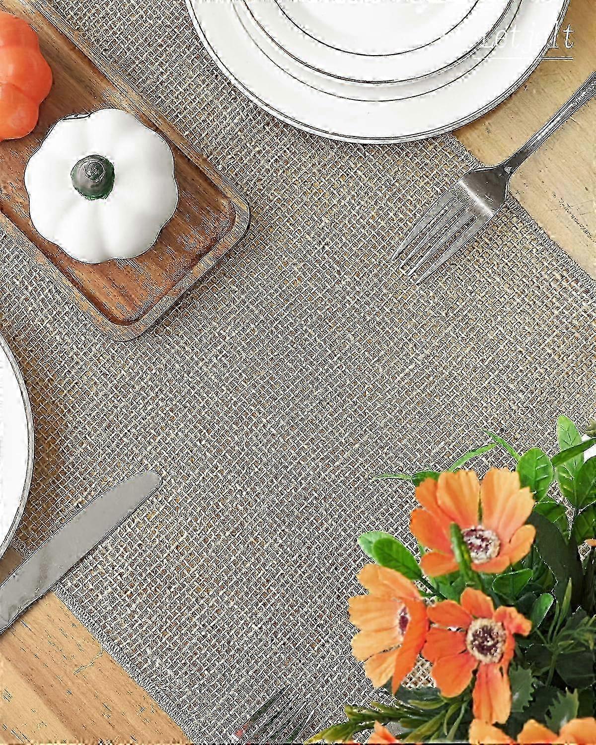 Burlap Table Runner 108 Inches Long Farmhouse Table Runner Jute Table Runner Retro Style Table Decoration