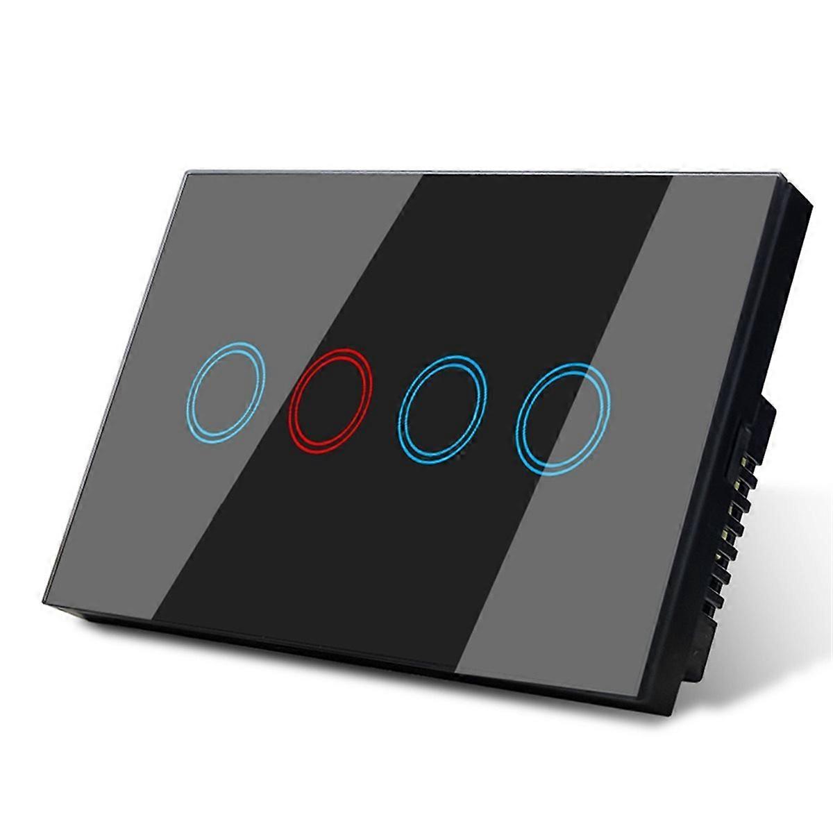 Wifi Smart Wall Light Switch Glass Touch Power Switches Wireless Voice Remote By Tuya Home