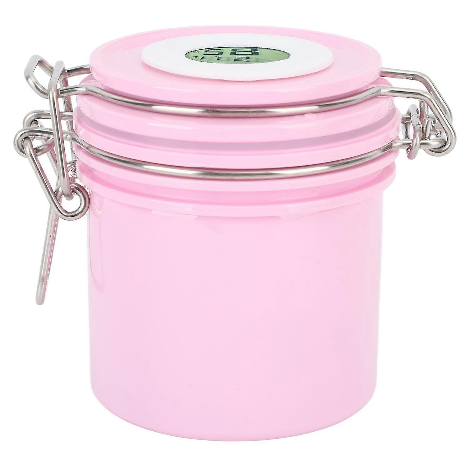 Eyelash Glue Storage Jar 250ml Thermometer Hygrometer Lash Extension Glue Storage Container Pink