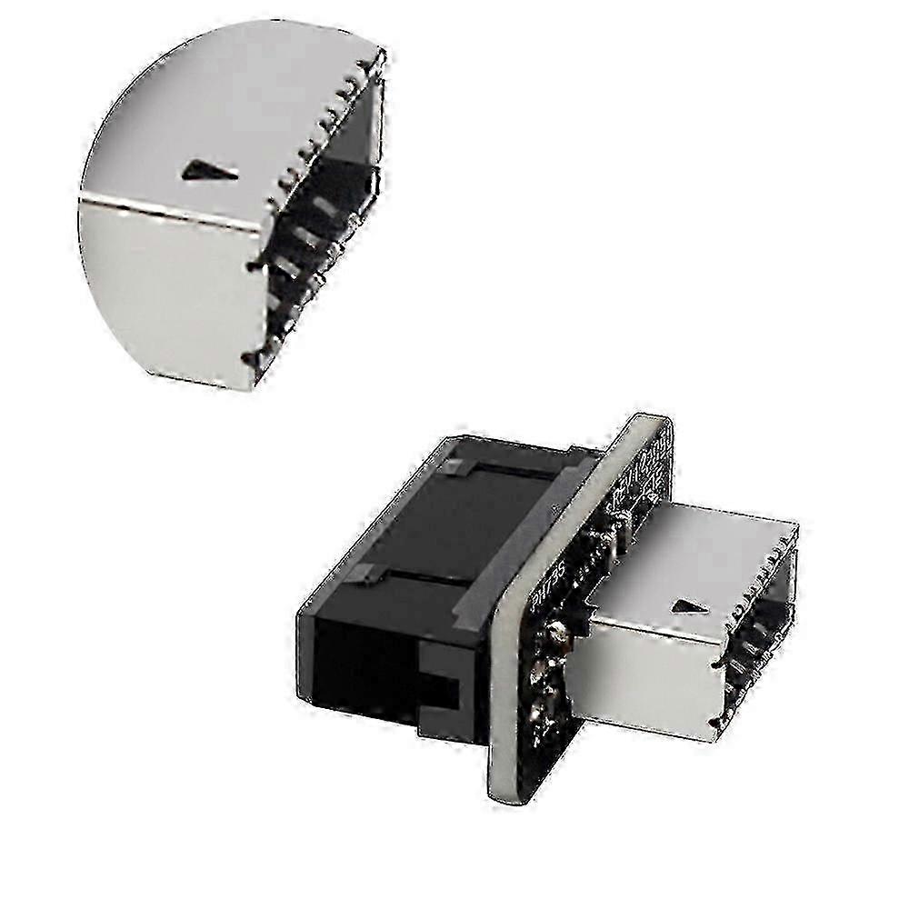 2025 USB3.0 Internal Header to USB 3.1/3.2 Type C Front Type E Adapter 20pin to 19pin jn-FFY
