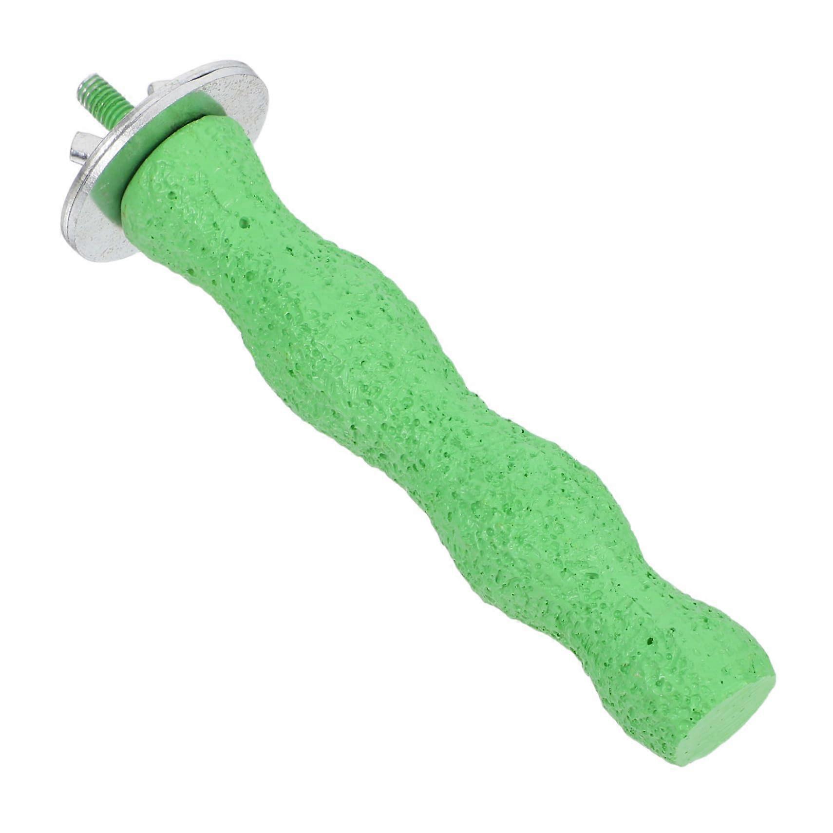 Bird Cage Perch Stand ChewResistant Resin Branch Design for Parakeets Promotes Exercise