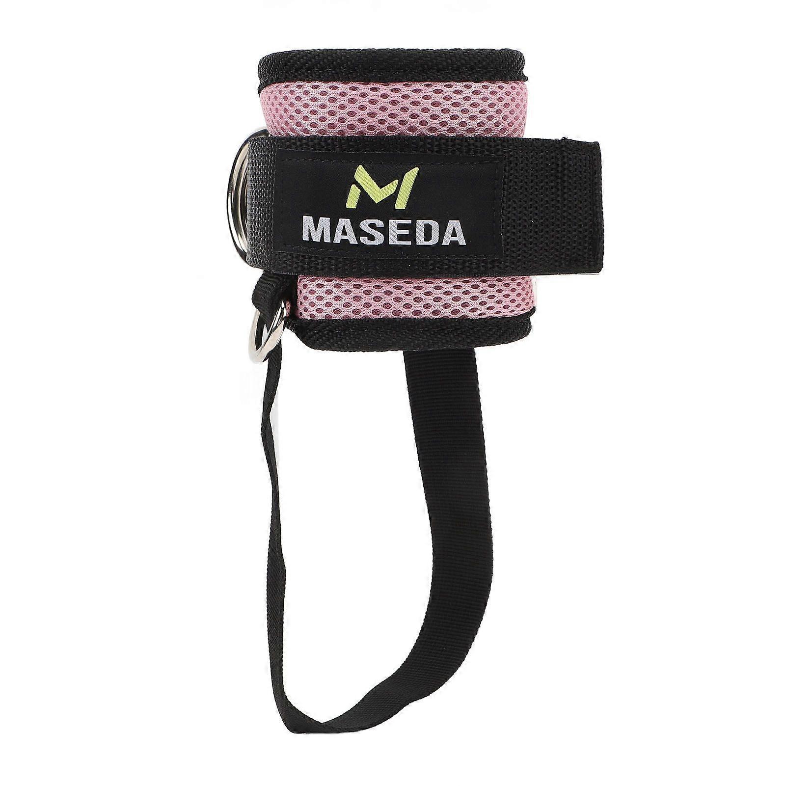 Ankle Strap Adjustable Enhanced Safety Versatile Ankle Cable Strap for Gym Workout Cable Machine Pink