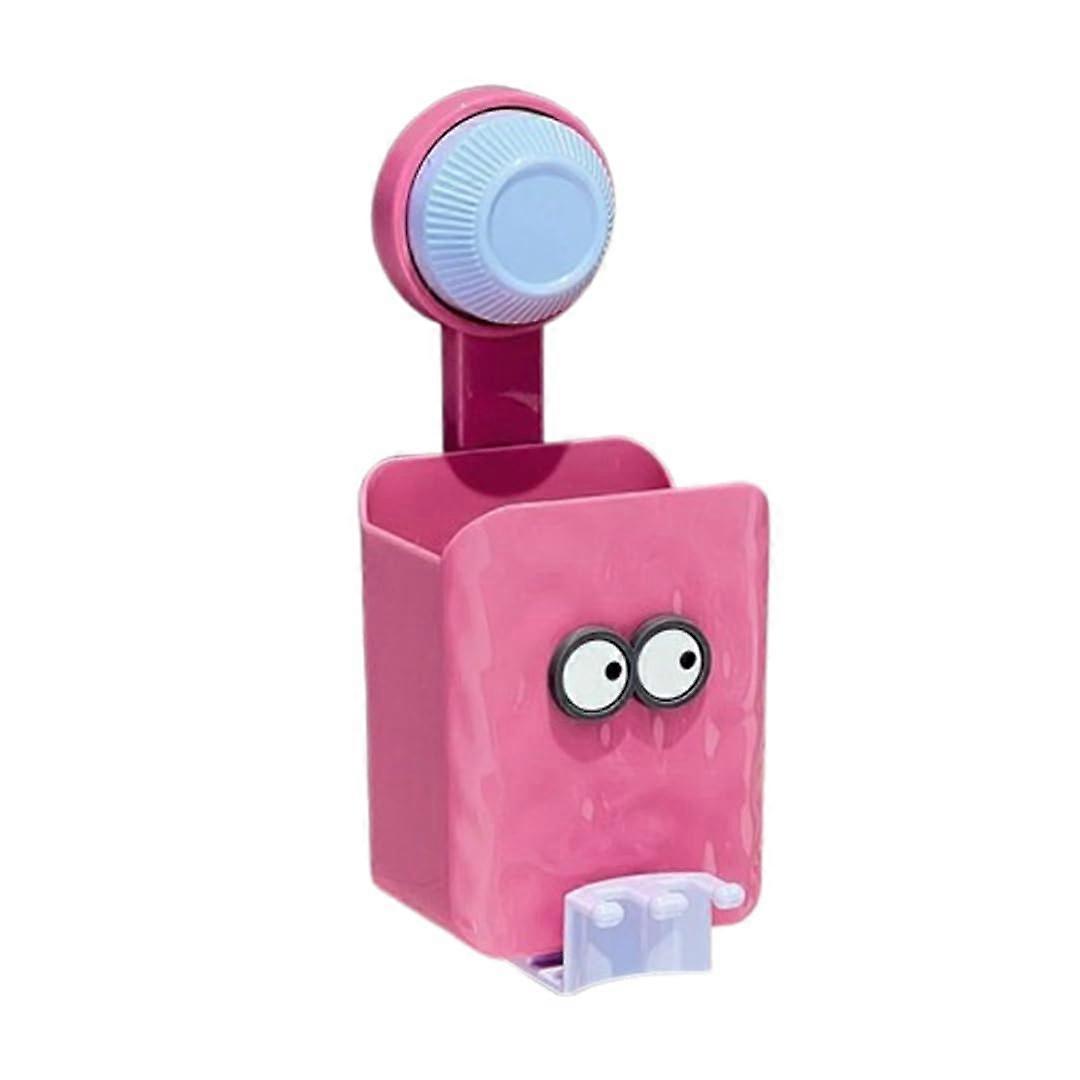 Suction Cup Toothbrush Holder Drill Wall Mount for Bathroom & Shower, Removable Organizer