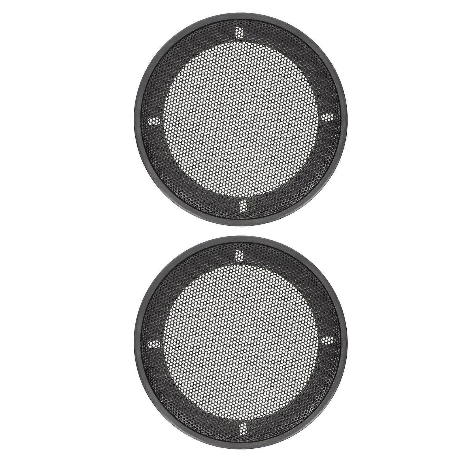 2 Pcs Plastic Speaker Grille Subwoofer Modification Net Covers