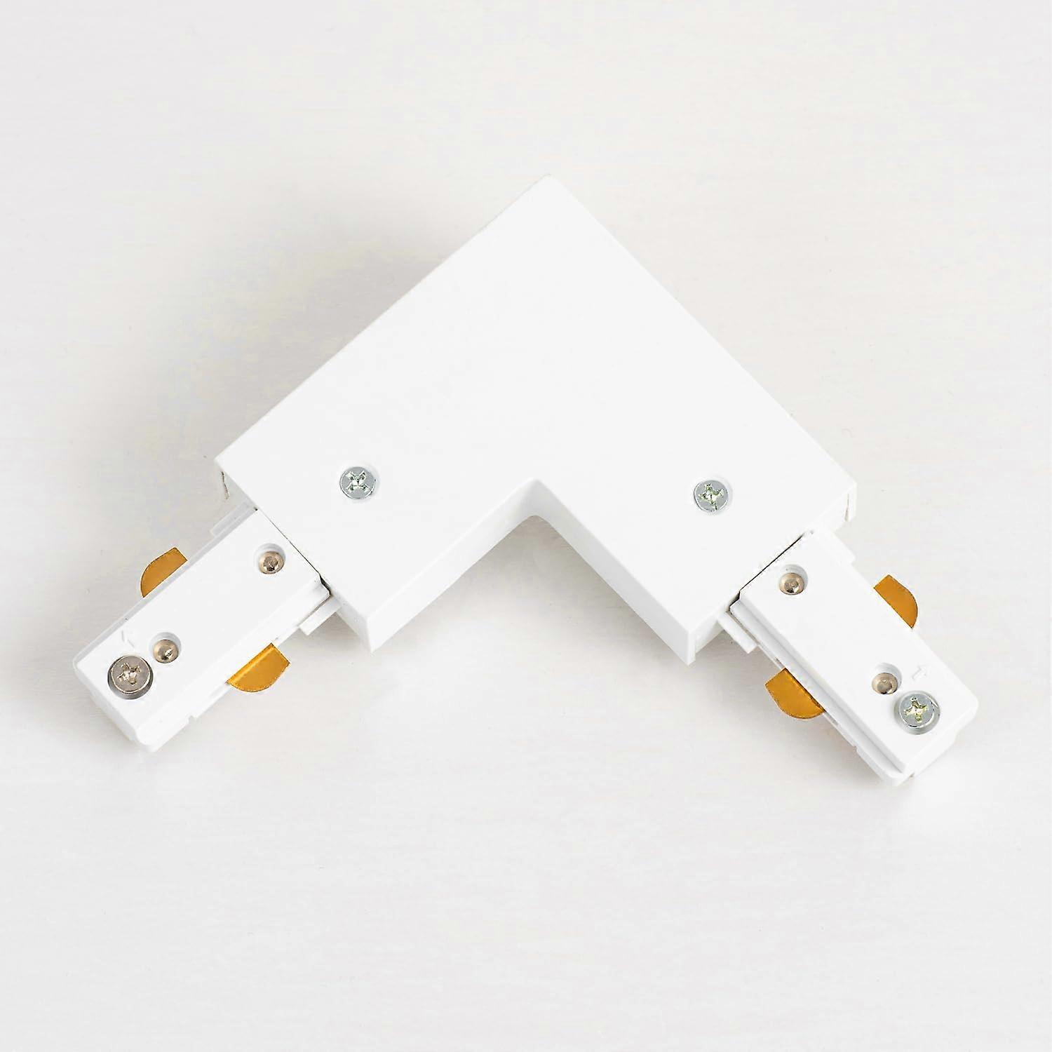 H Track L Connector White for Single Circuit, H Type Accessory Compatible with Halo LED Track Lighting