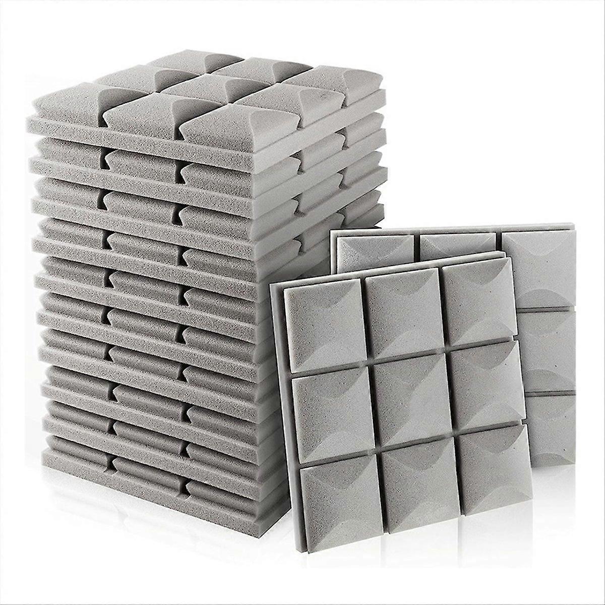 12Pcs Soundproofing Foam Panels, Acoustic Foam Panels High Density