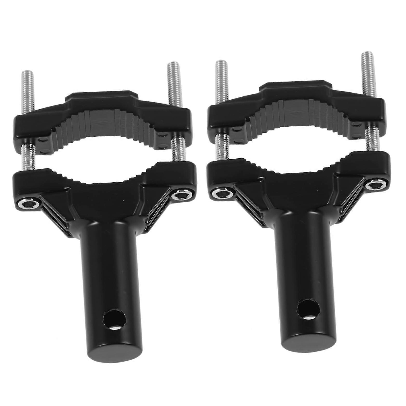2pcs Motorcycle Headlight Bracket with Adjustable Fork Mount Clamps for Universal Motorbike and EBike