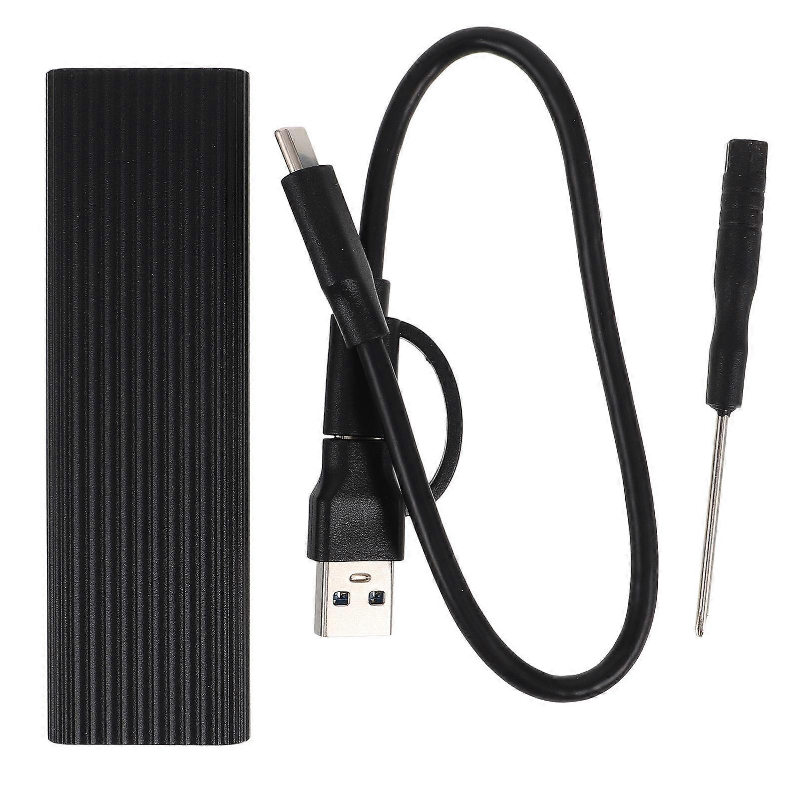 External Solid State Drive Case Adapter with Dual Protocol for 1Set M.2 SSD