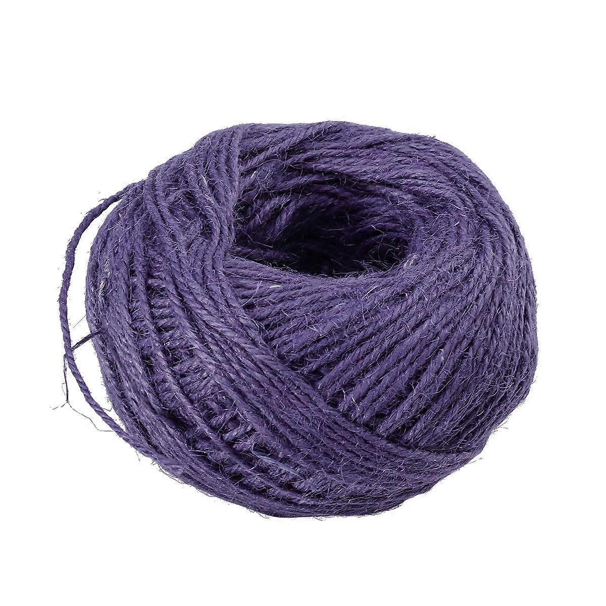 Natural Twine String Purple for DIY Craft Projects 3Pcs Jute Rope Set