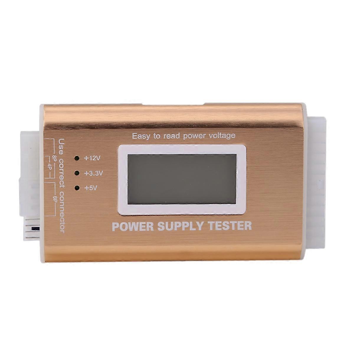 Digital LCD PC Power Supply Tester 20/24 Pin 4 PSU for ATX BTX ITX HDD Wear and