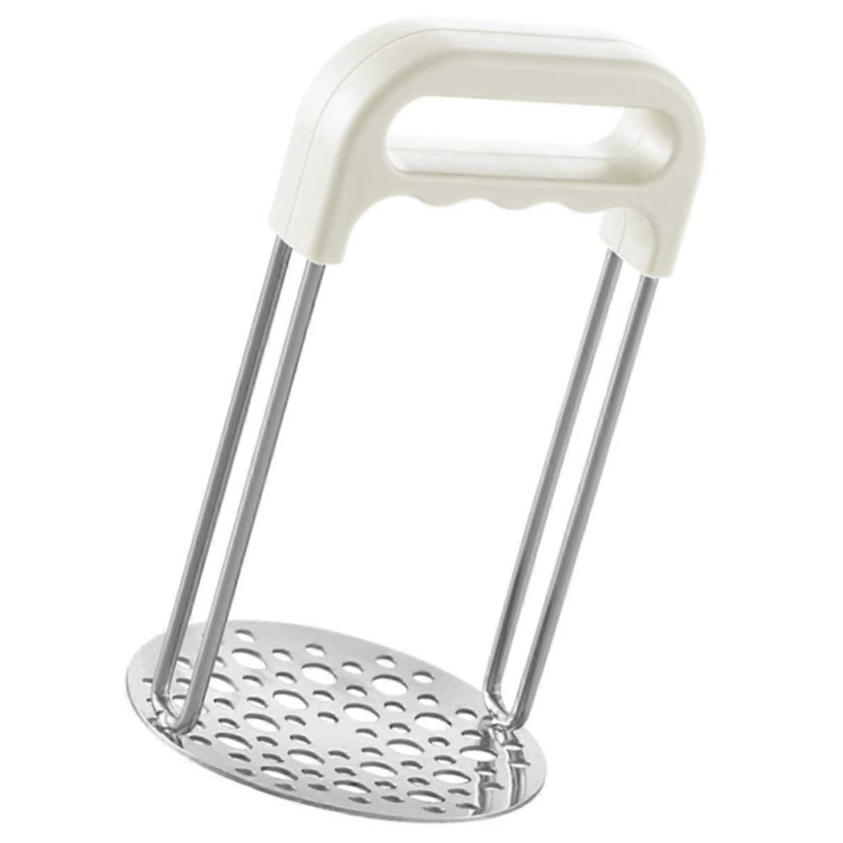 Stainless Steel Potato Masher with Ergonomic Handle, Large Surface, Easy Clean for Smooth Mashing