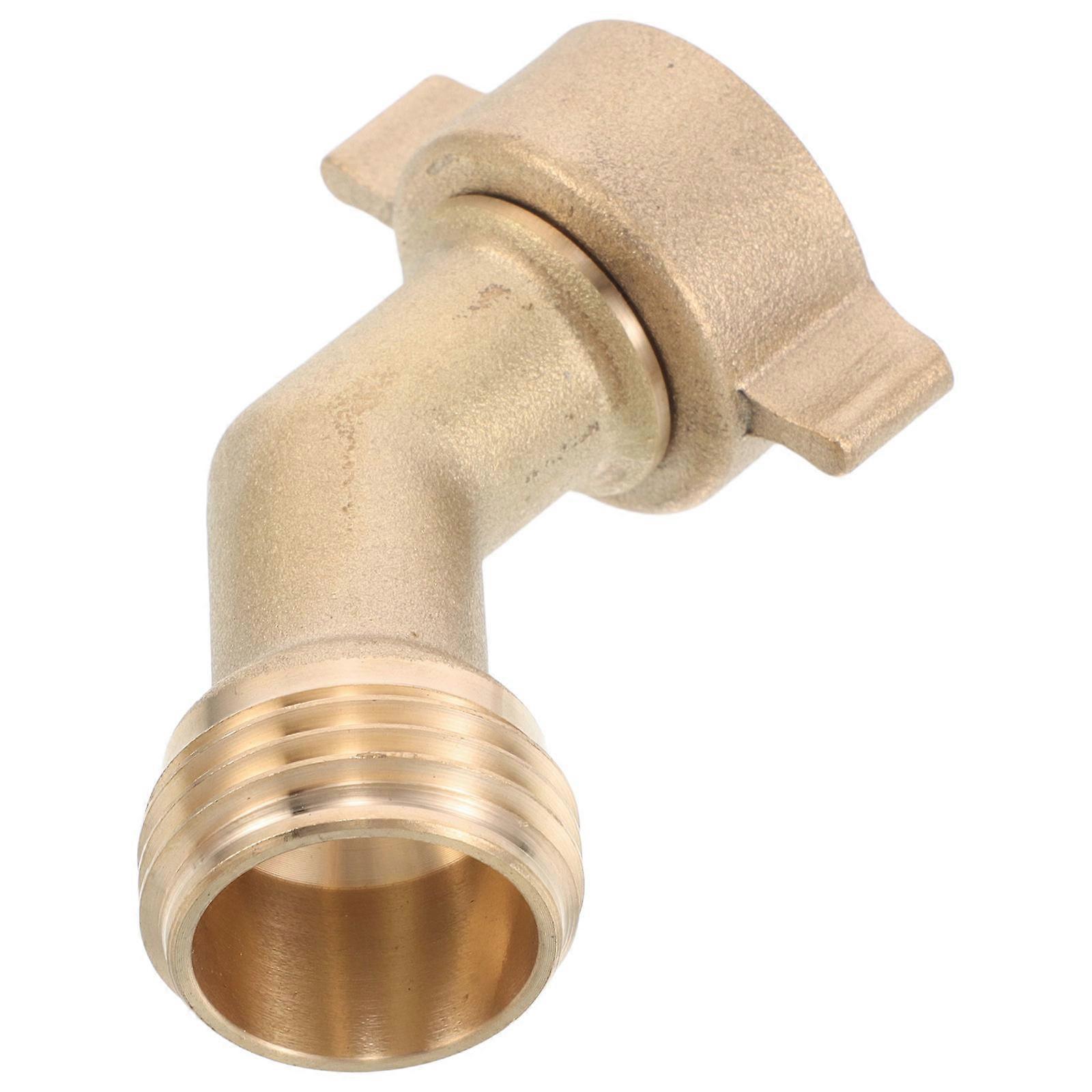 Brass Hose Adapter for Rv Water Intake Connector with Elbow Design