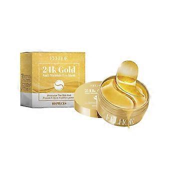24K guld øjenmaske til anti-aging, lysning og mørke rande, 60stk