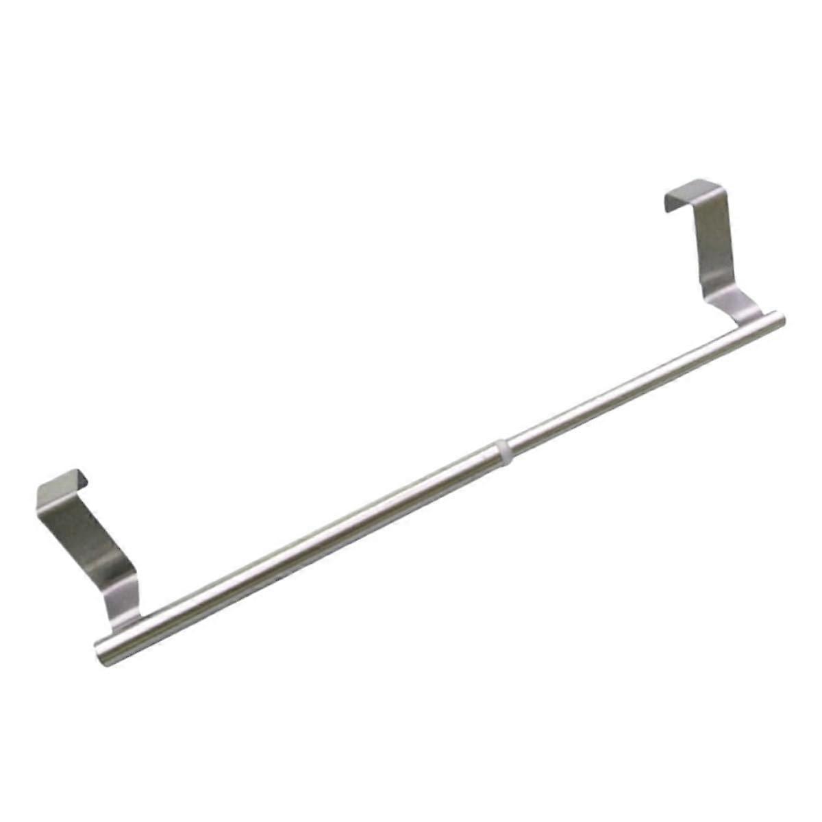 Adjustable Towel Rack No Drill Stainless Steel Pull Out Wall Mounted Holder for Bathroom Kitchen