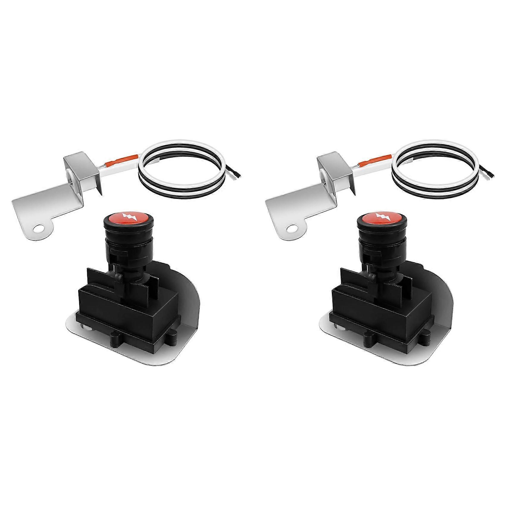 2X 63788 Igniter Kit for Weber Q320 2008 & Q3200 2014 Series Gas Grills 80452 60092 Push Button Ignition