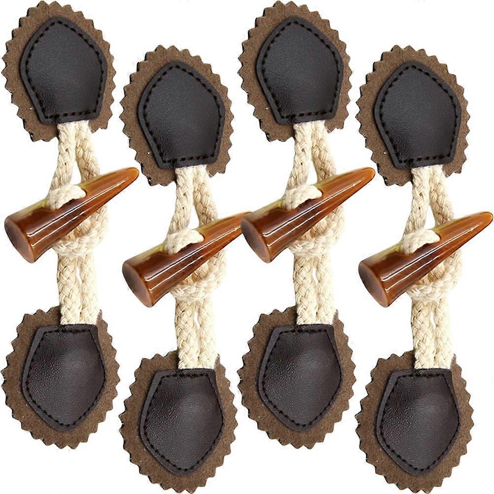 Clothes Toggle Buttons 8Pairs Coat Buttons for Decorative Use