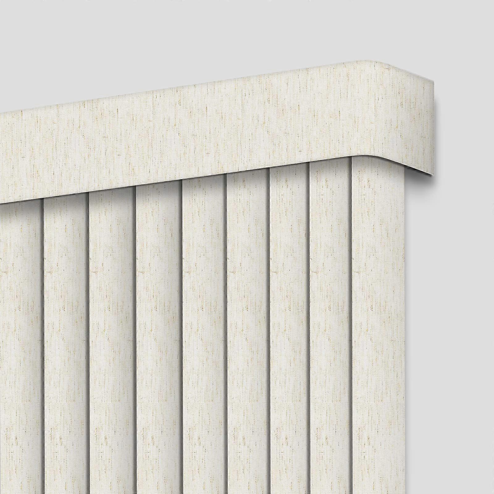 Vertical Blinds Linen Beige Custom Light Filtering Shades for Windows and Doors Energy Saving UV Protection