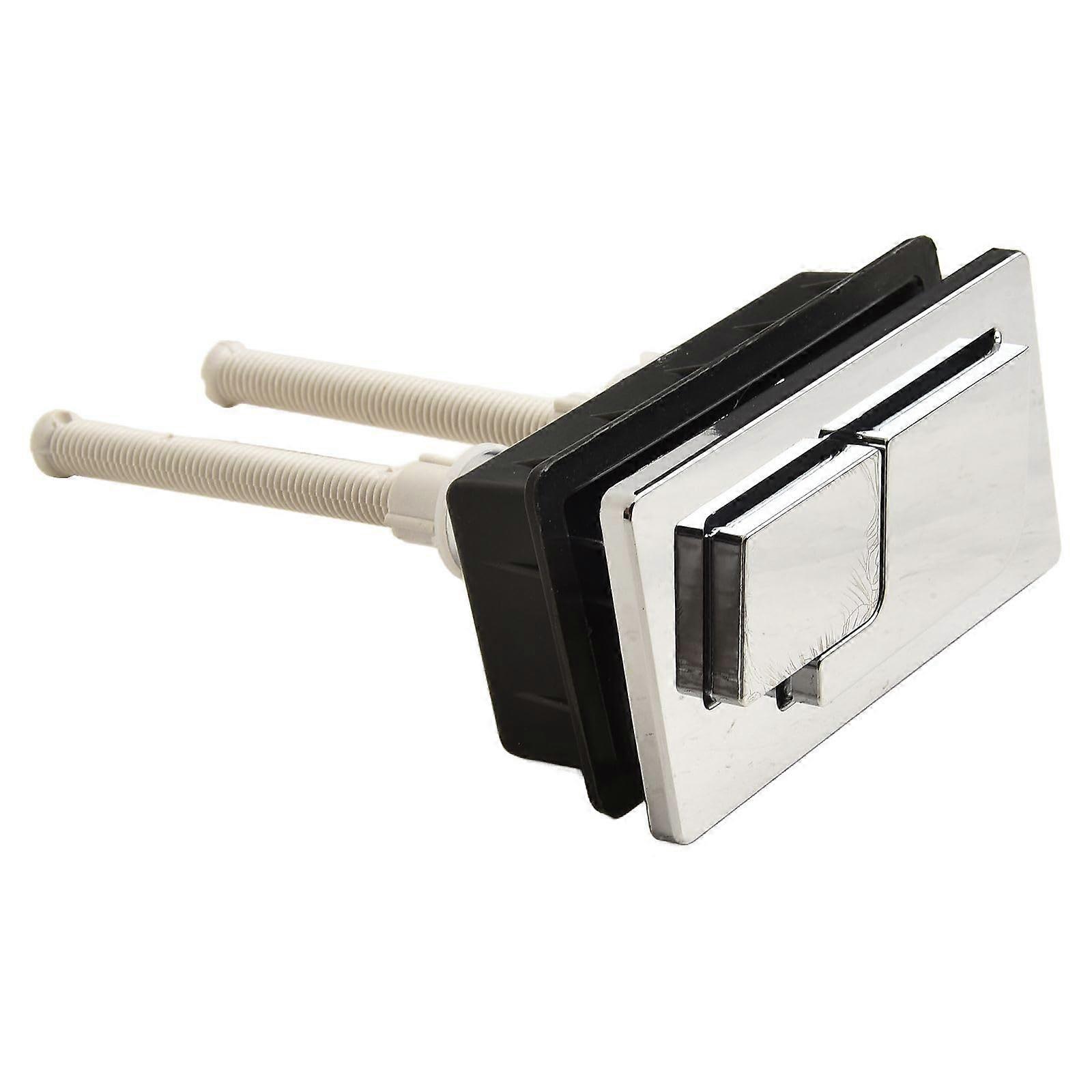 Dual Flush Toilet Button for Rectangular Tank, WaterSaving Design with Durable ABS and PP Valves