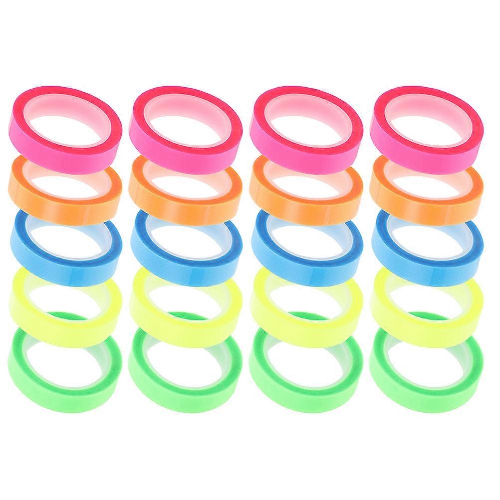Frosted Transparent Marking Tapes 40 Rolls Highlighter Tape For Beginners And Students With Soft Texture