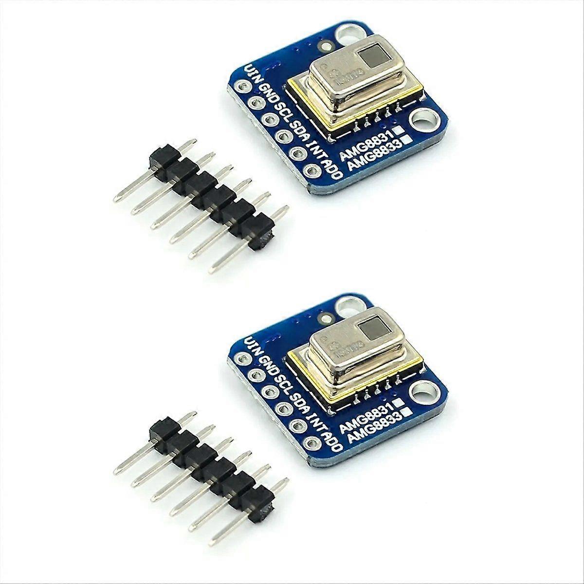 2PCS AMG8833 IR 8x8 Thermal Imager Array Temperature Sensor Module 8x8 Infrared Camera Sensor
