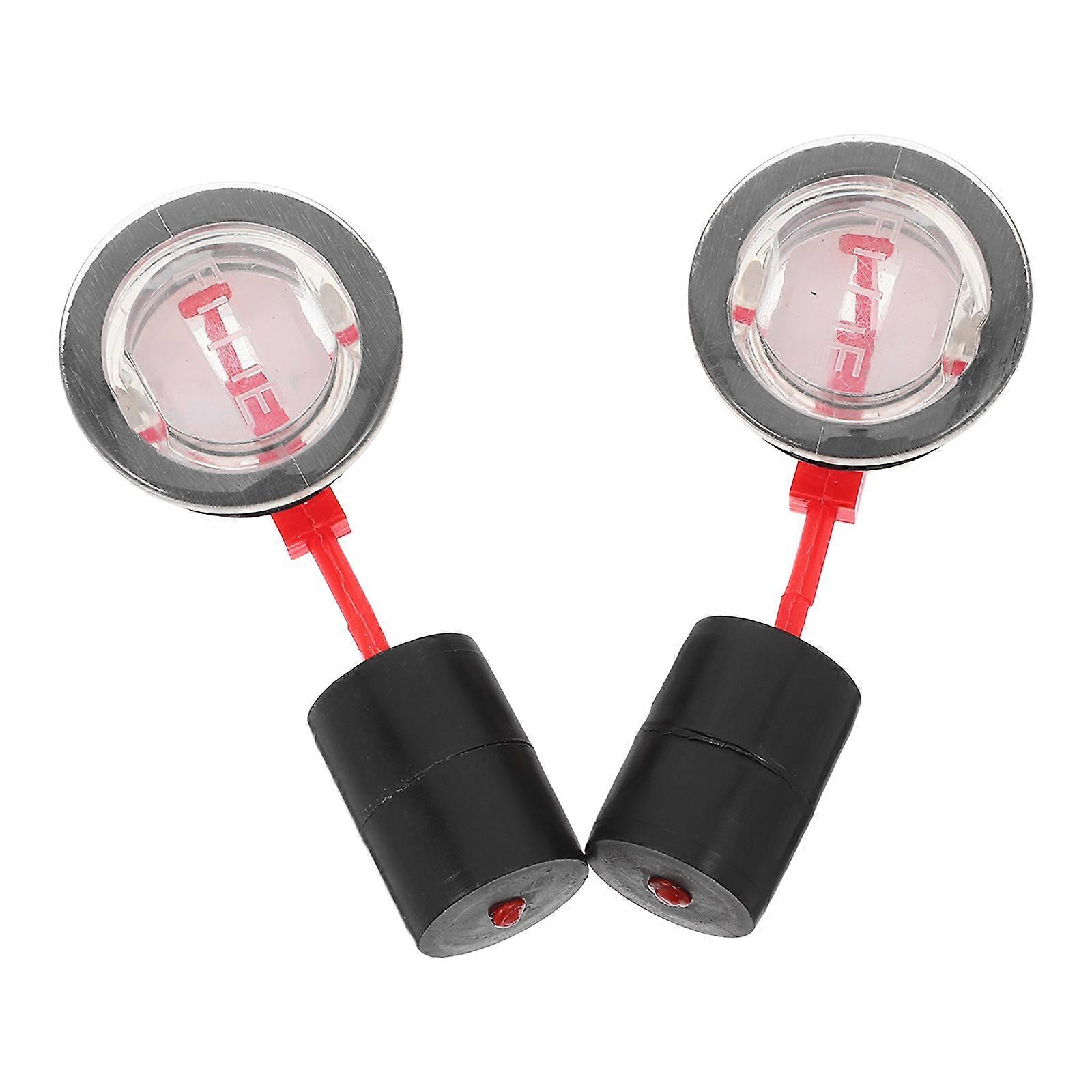 Durable Black Acrylic Fuel Gauge for Generator Home Use Accurate Readings Easy Replacement 2pcs