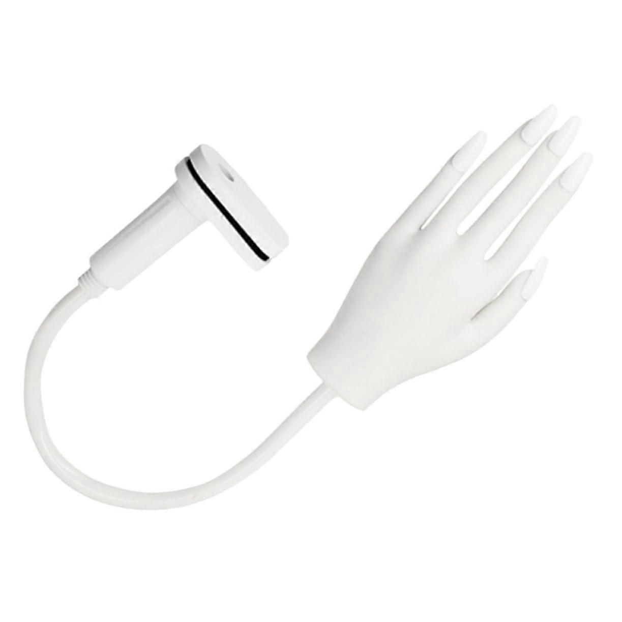 Nail Practice Hand Realistic Reusable Manicure Training Hand Model for Beginners and Professionals