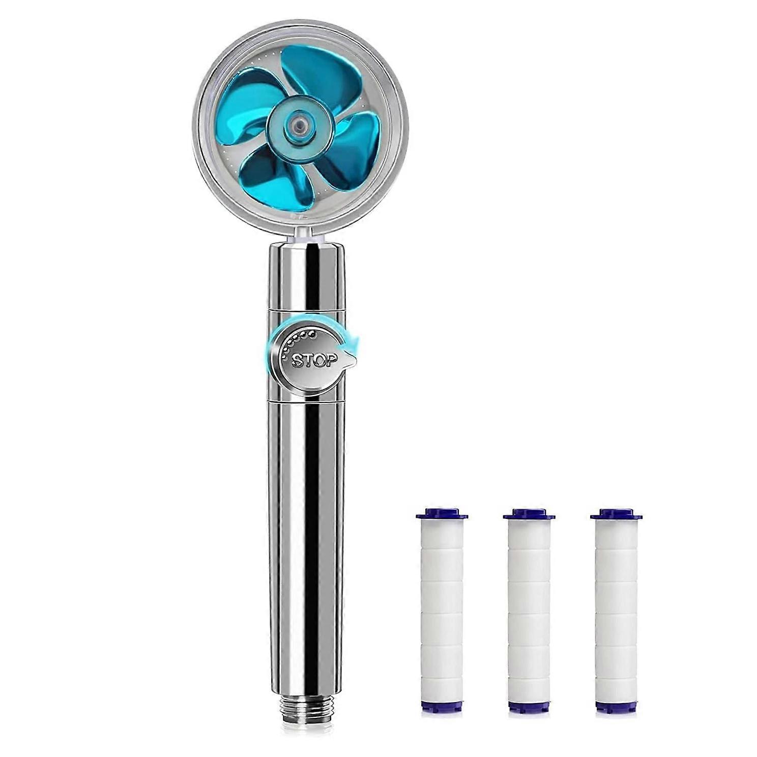 Handheld shower head with 3 replaceable PP cotton filters-18101