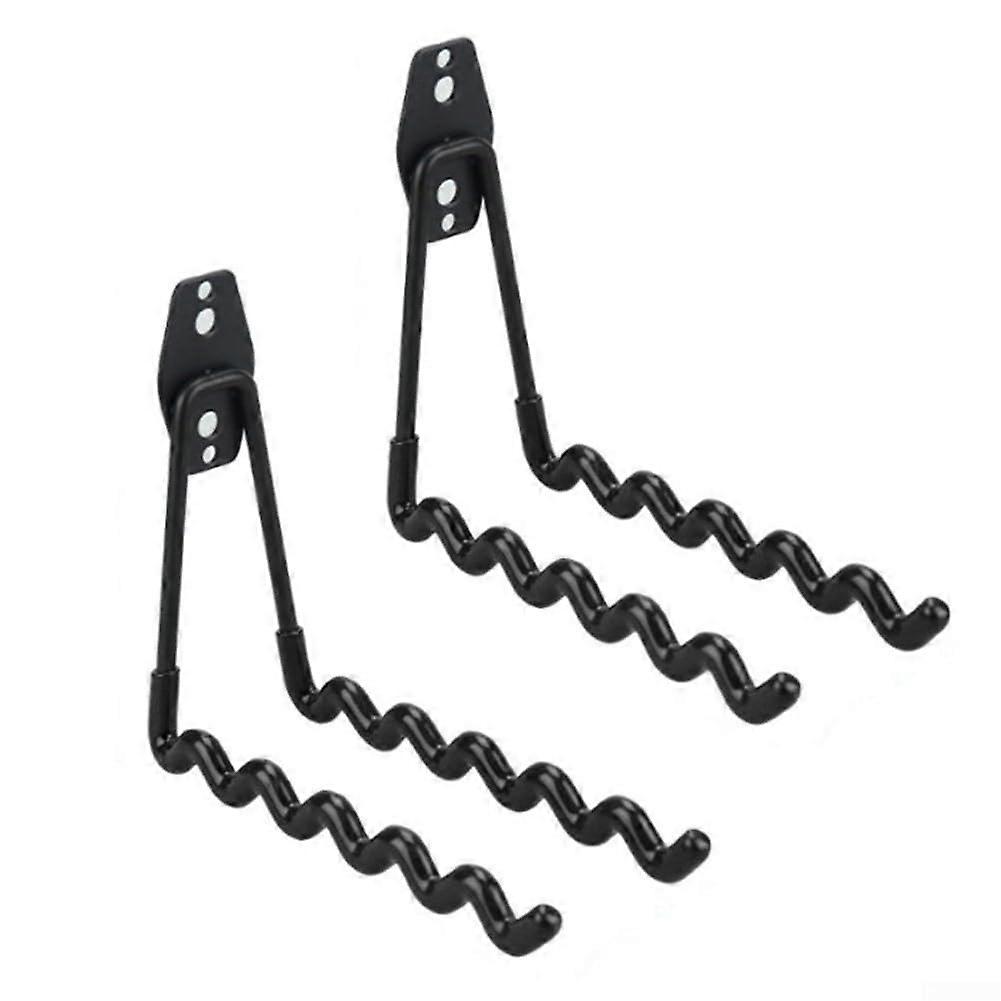 Garage Storage Hooks Heavy Duty Wall Mounted Double Hooks for Tools with AntiSlip Coating Holds 40lbs