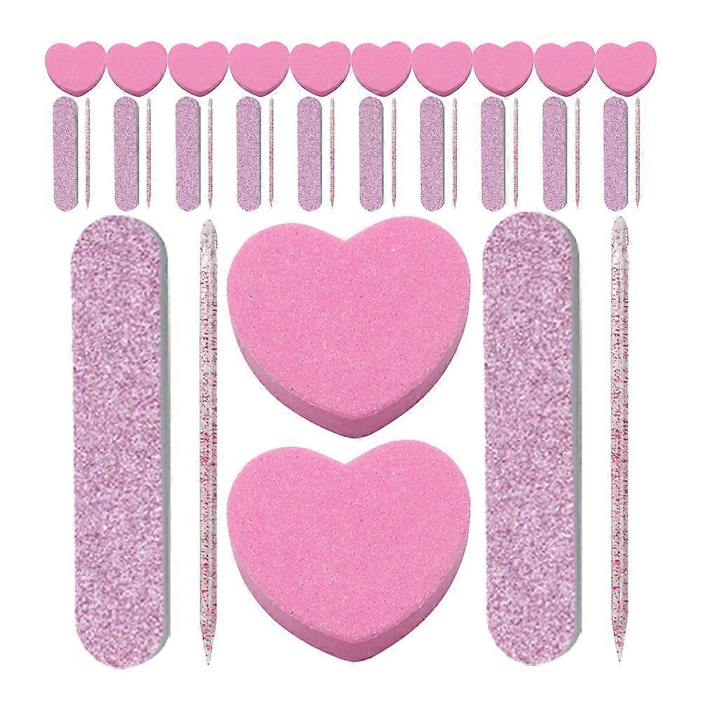 Nail Art Tools Nail Buffer Blocks for Polishing 20Sets DIY Kit