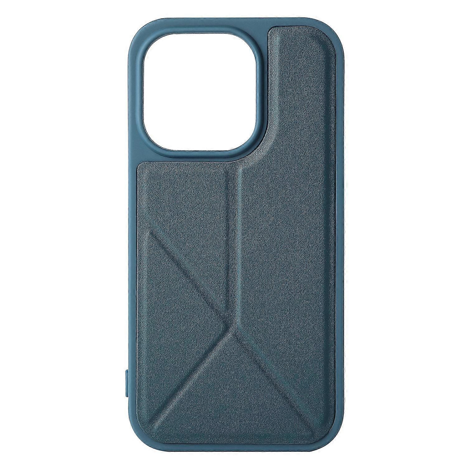 Case For Iphone 13 Pro Blue Stand Leather Outer Desktop No11236