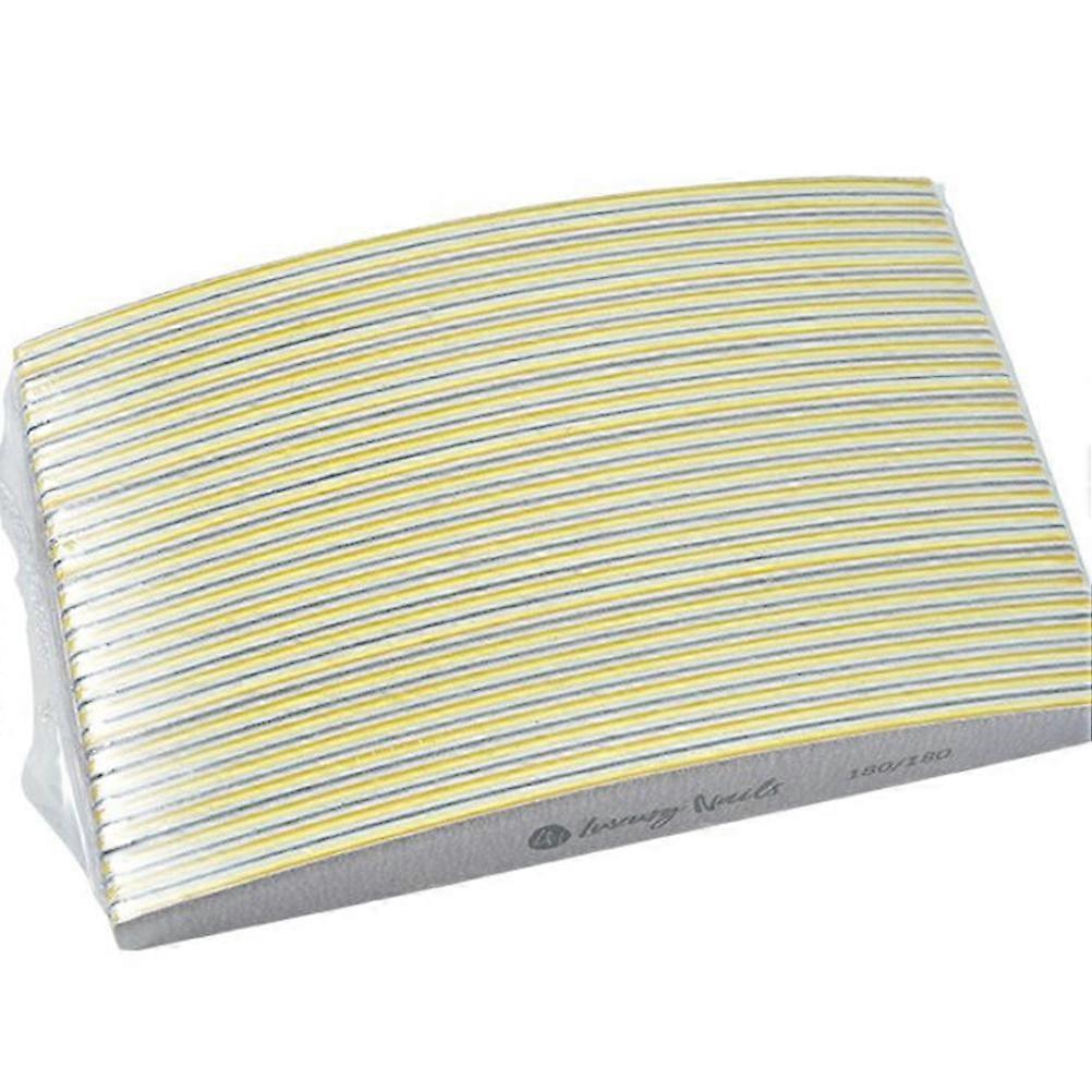 Nail File Half Moon Shaped Buffer for Polishing 10Pcs Starters Set