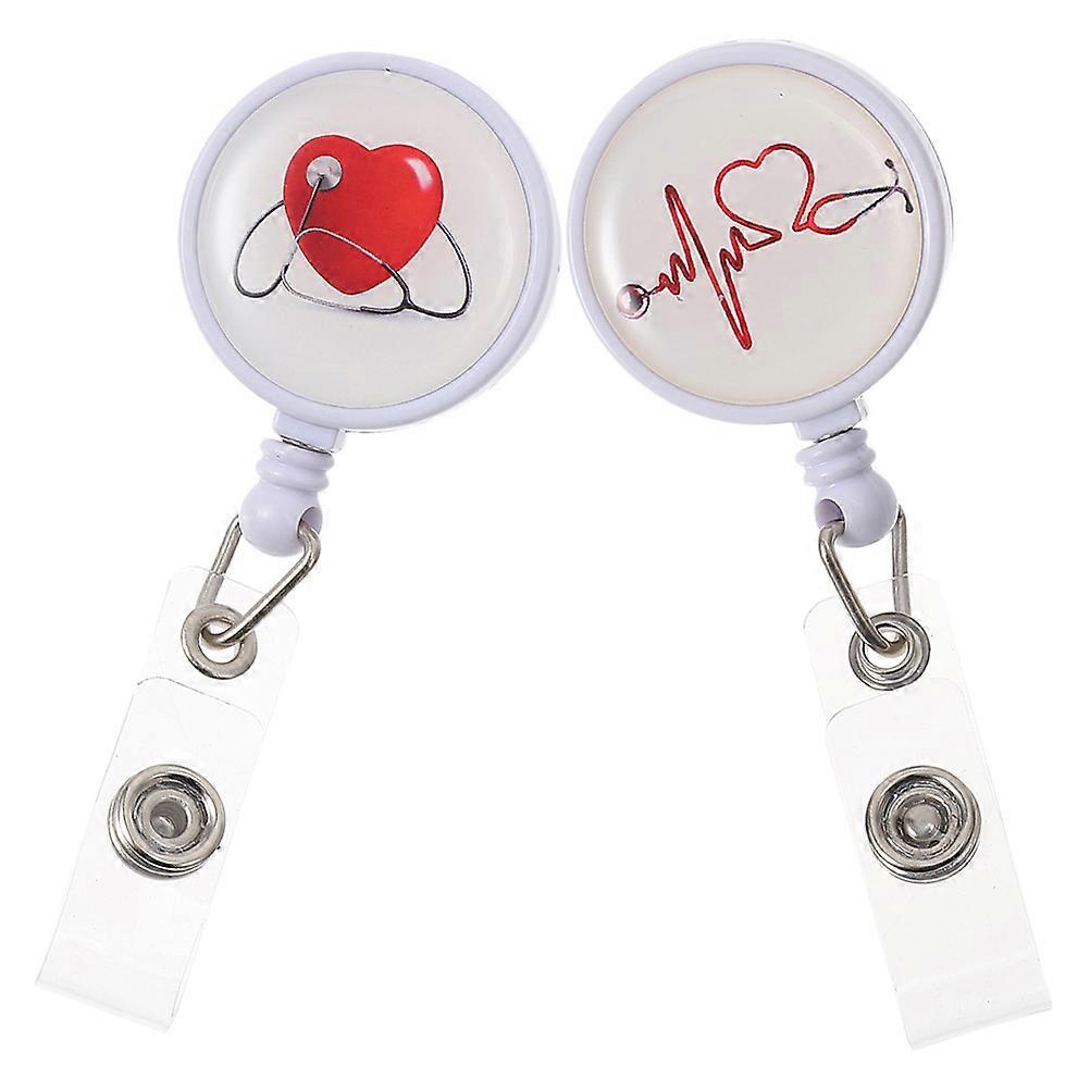 Assorted Portable Badge Clips Multi-Function Badge Holders for Nurses 4Pcs