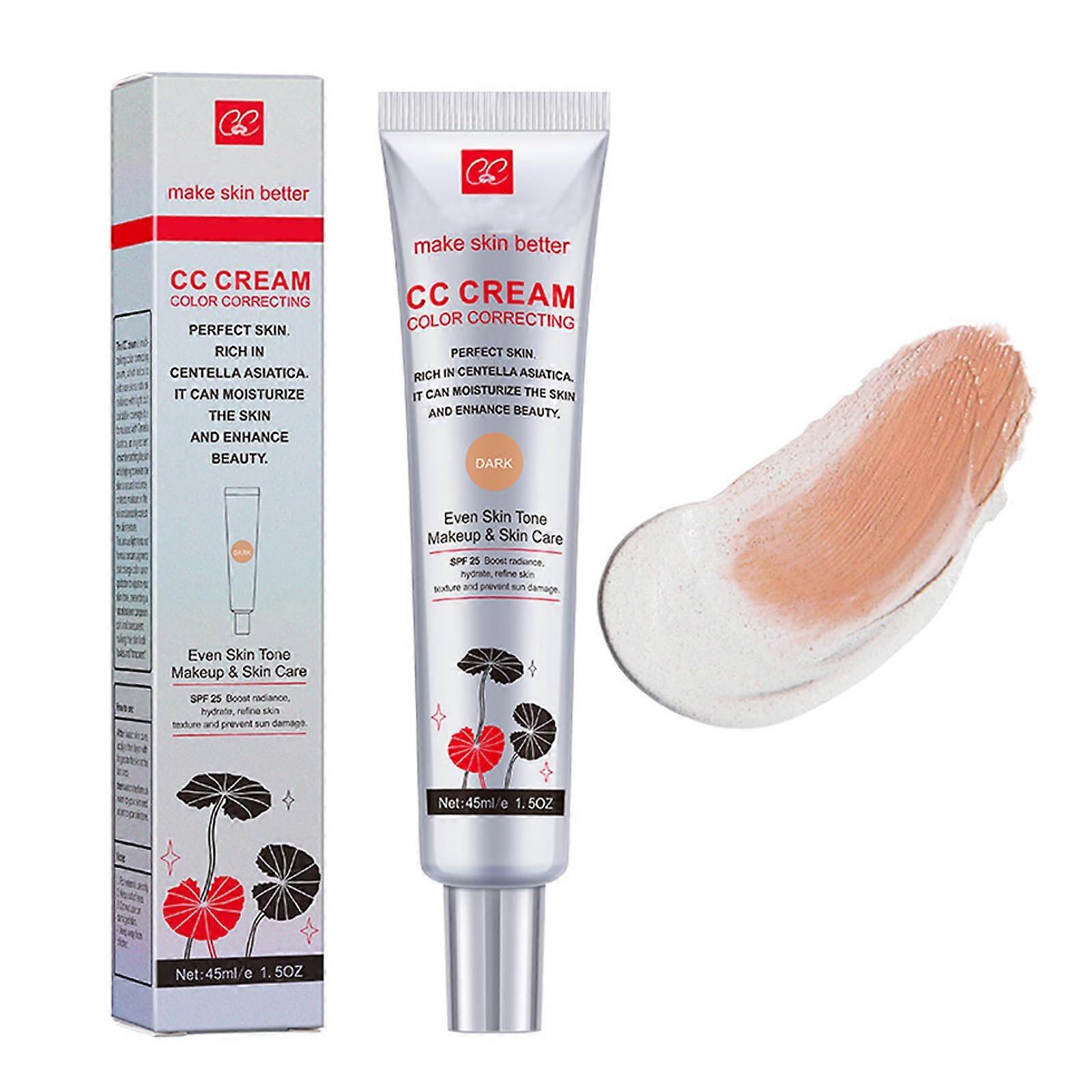 Centella Asiatica CC Cream SPF 25 Color Correcting Full Coverage Matte Finish Waterproof Foundation