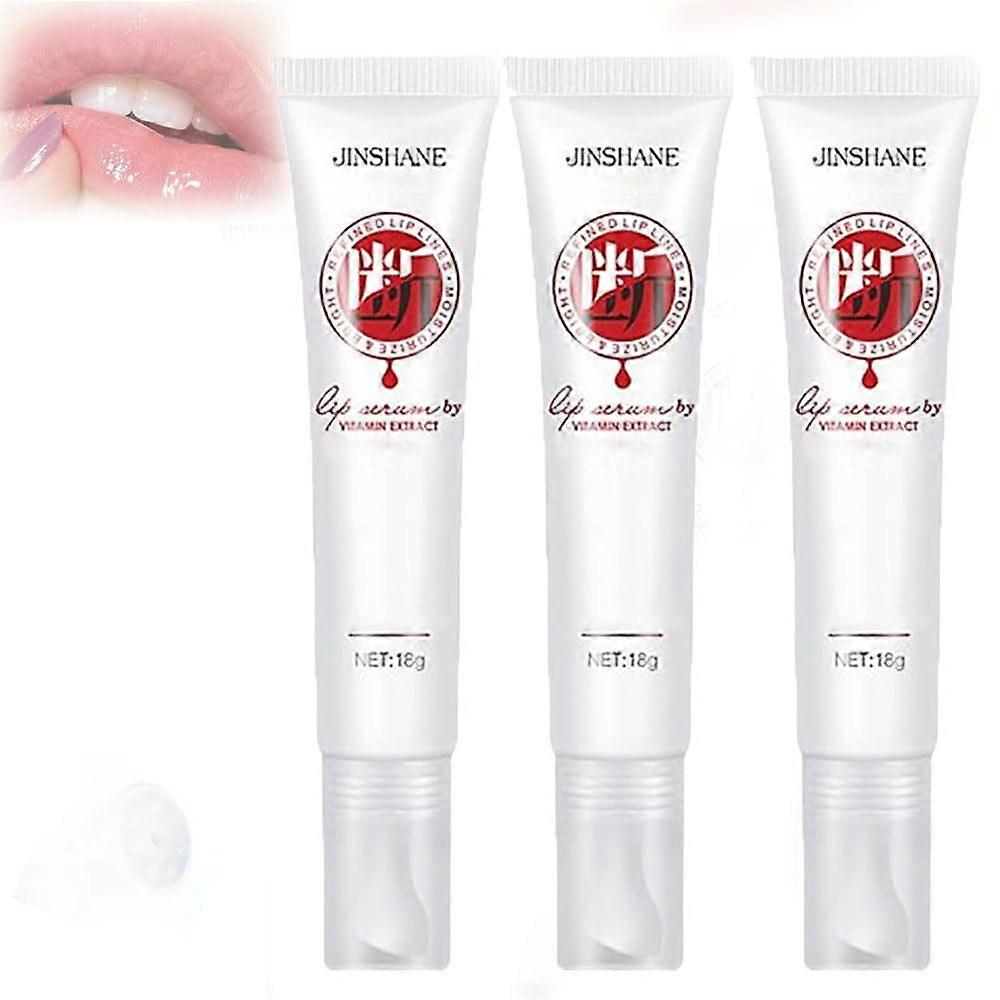 Lip Balm and Serum Set 3 Pcs Deep Hydration Brightens Dark Lips Overnight