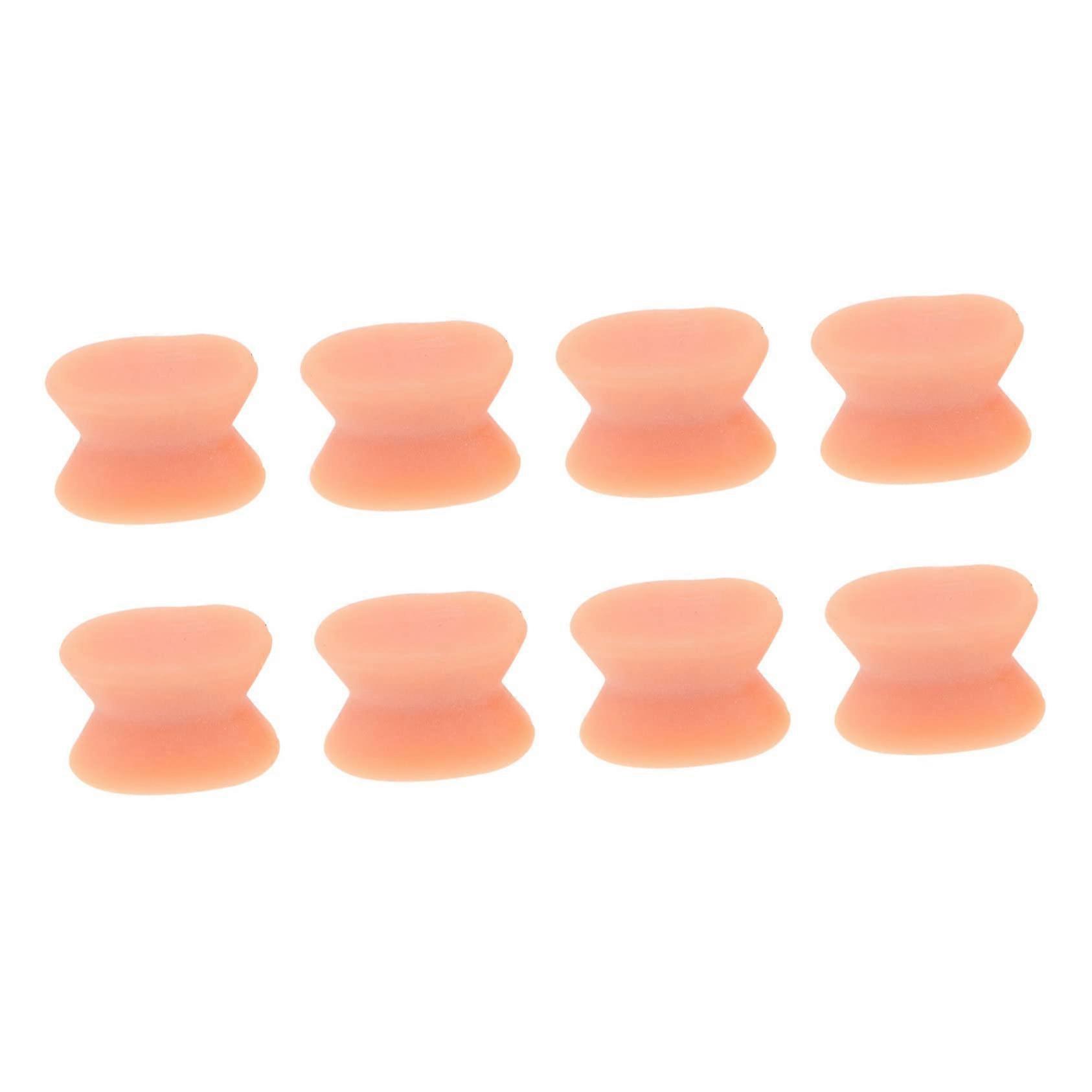 Toe Separator and Bunion Corrector 8pcs Adjustable Breathable Orthotic Spacers for Hallux Relief