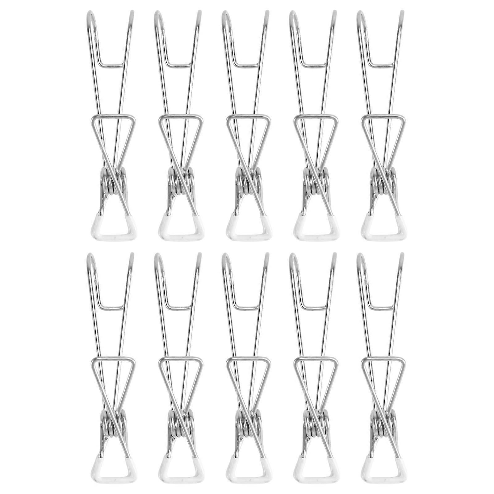 Clothes Hanging Clips Stainless Steel Clips for Practical Use 30Pcs