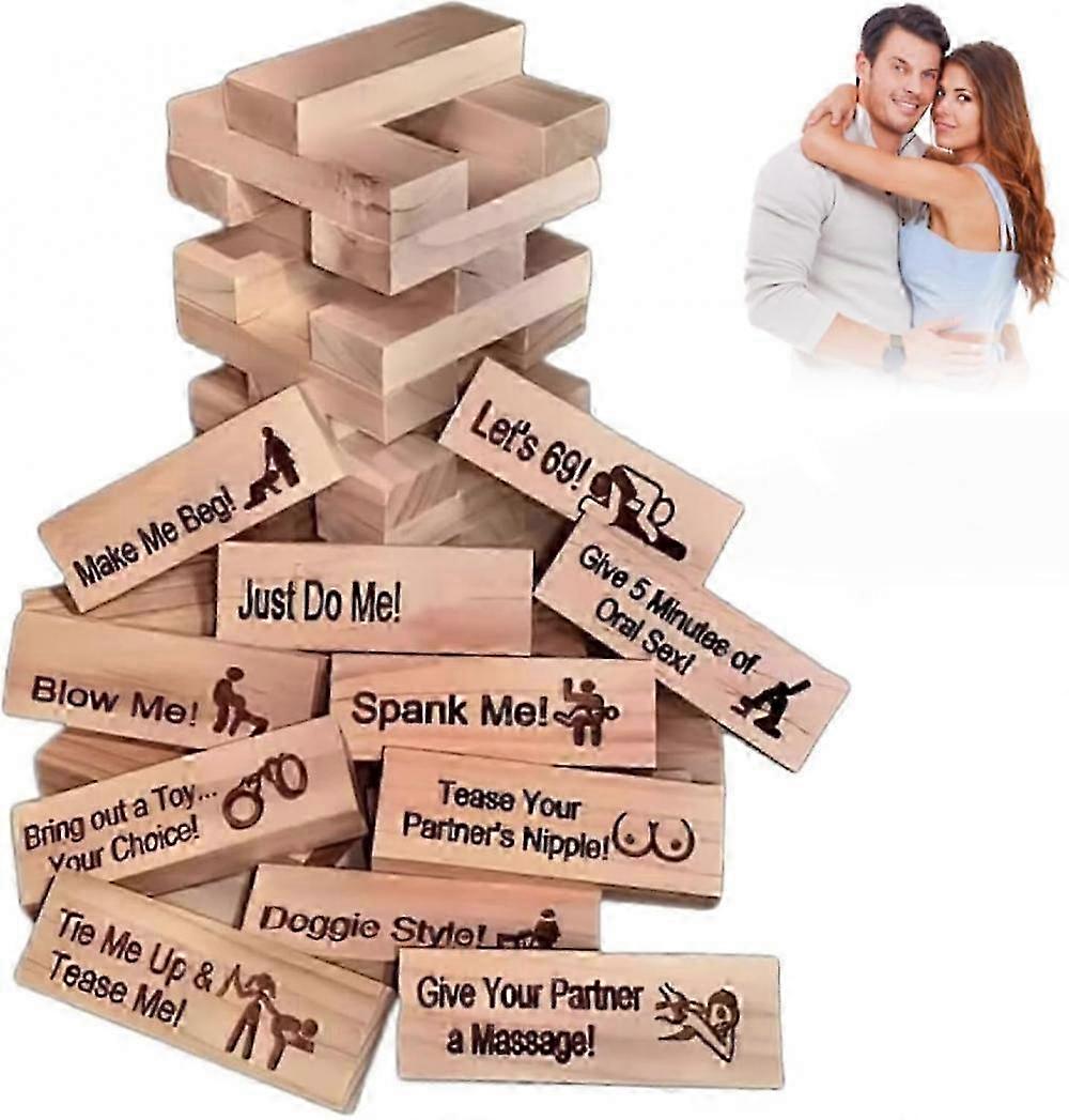Super Naughty Block Tower Game - Perfect for Couples & Date Night Fun