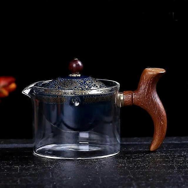 Ceramic Tea Pot with Infuser, 360° Rotation Automatic Gongfu Tea Set for Chinese Tea Brewing