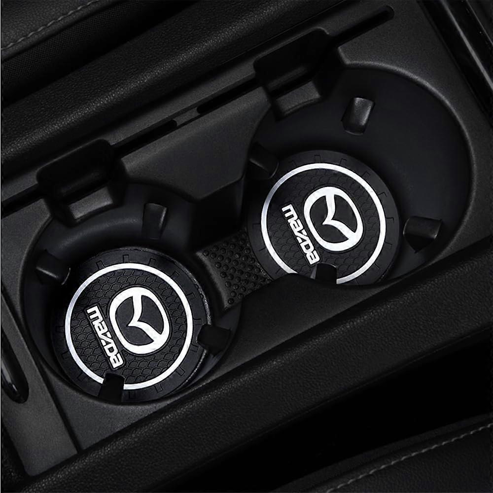 2Pcs NonSlip Cup Holder Coasters Inserts for Mazda CX5 20122023, Easy Clean Noise Reduction
