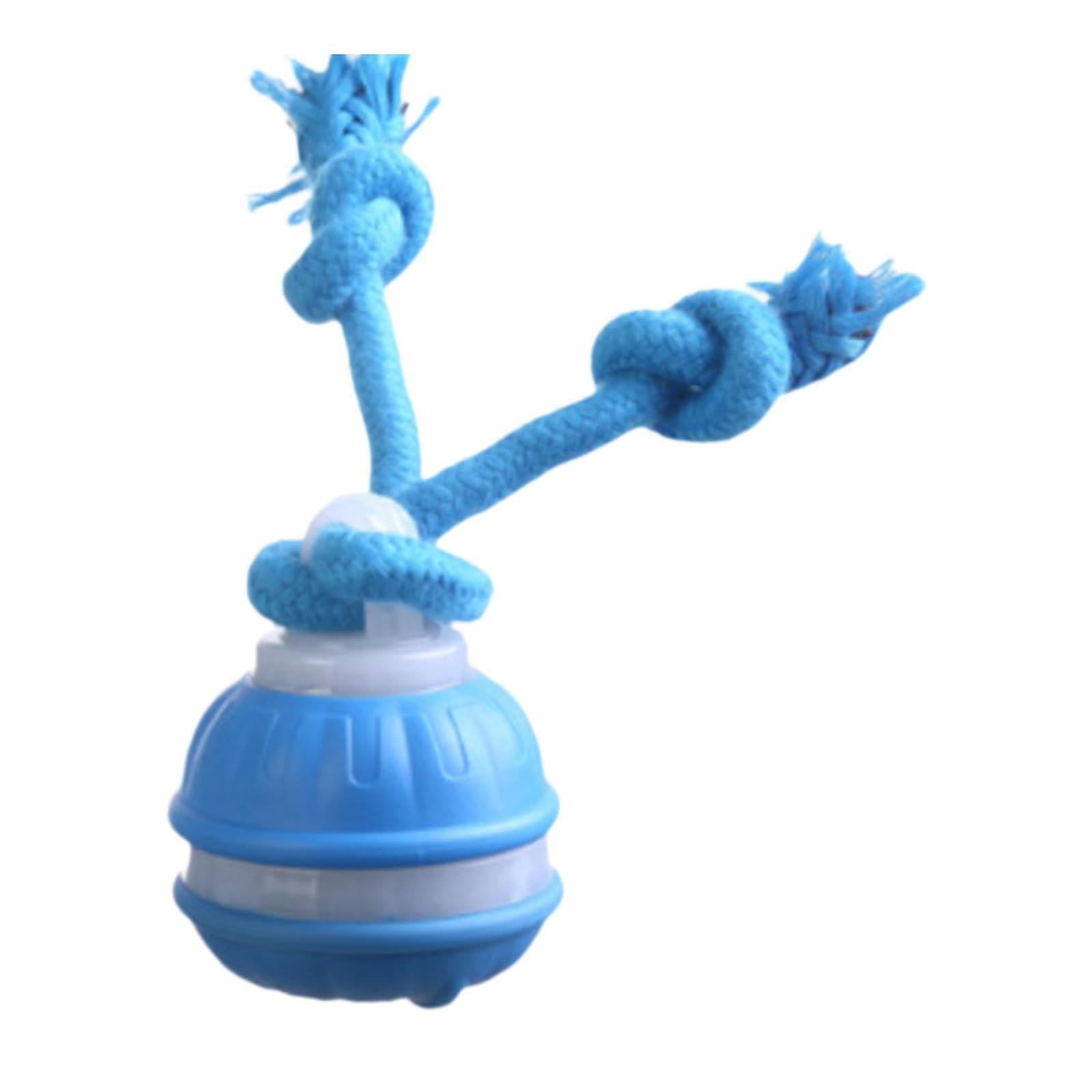 Interactive Cat Toy Ball with Smart Obstacle Avoidance and Automatic Rolling Action, Blue