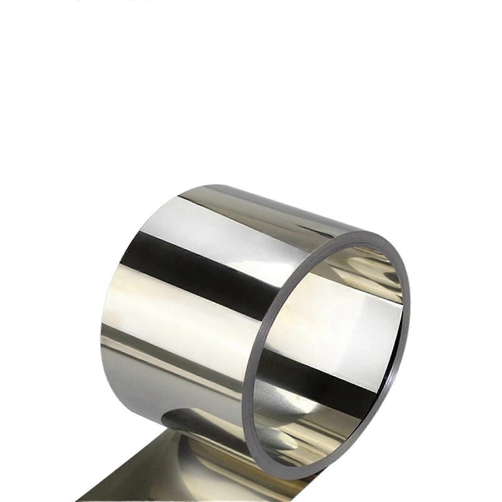 304 Stainless Steel Sheet Strip 1mm Thick Rust Proof  Hardness for DIY Projects 1 Meter