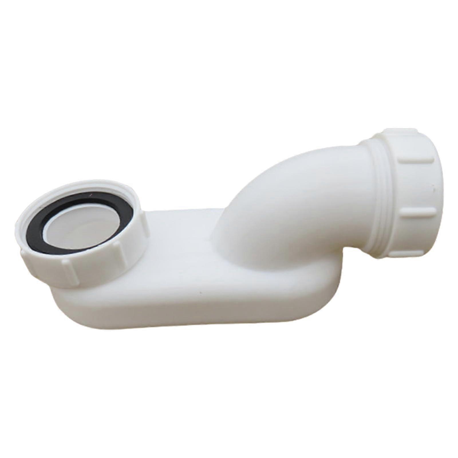Expandable Sink Drain Pipe with Leakproof Threaded Seal, Adjustable Flexible Plumbing Connector White