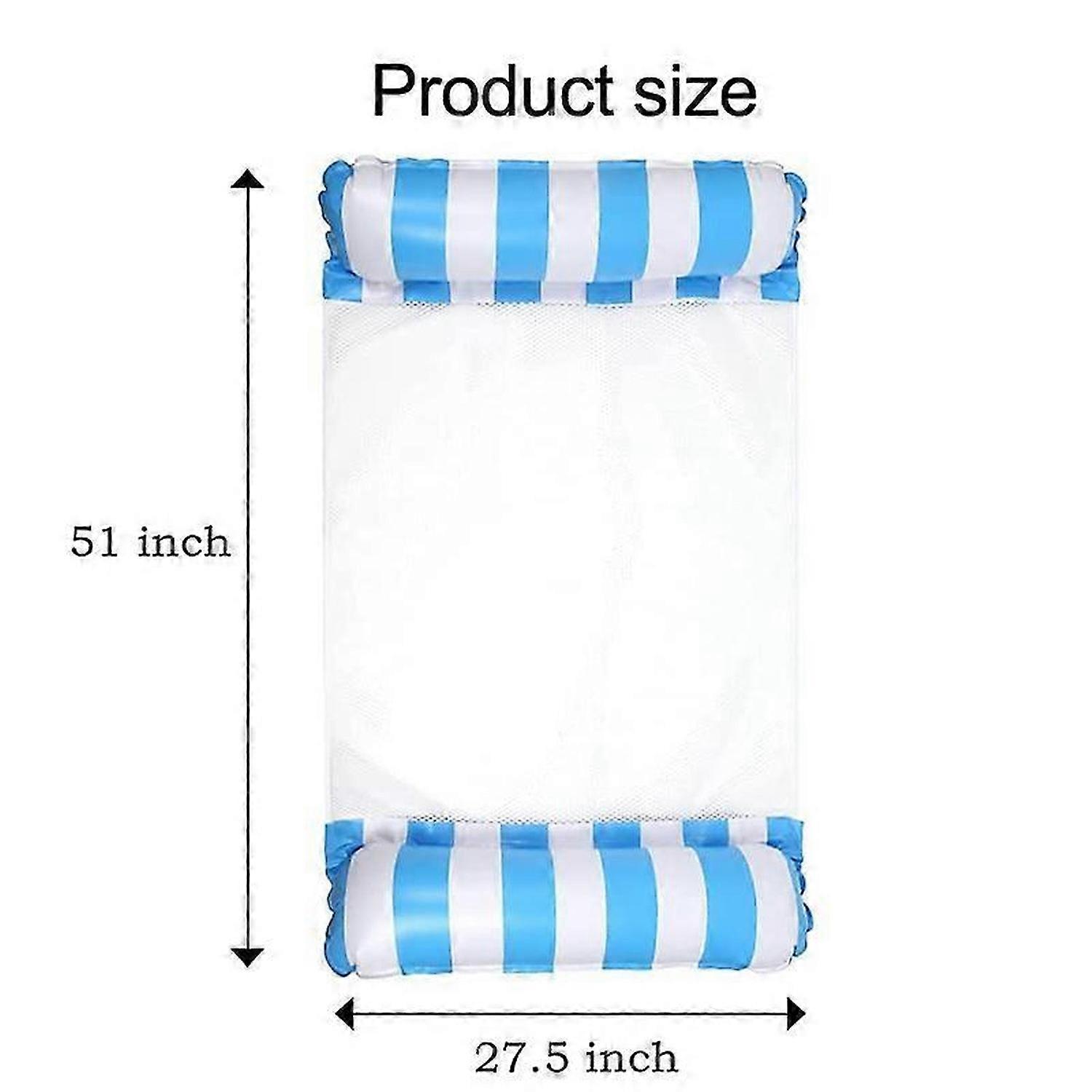 Inflatable Water Floating Bed Multi-Purpose Adult Pool Hammock Float Lounge Bed