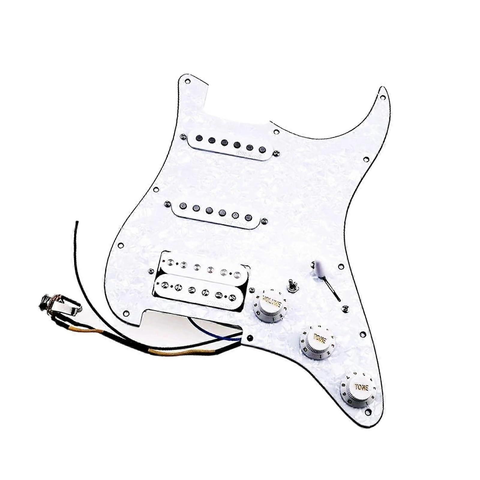 Fully Loaded Pickguard for Stratocaster with Alnico 5 Single Coil Pickups, Versatile 7Way Switching