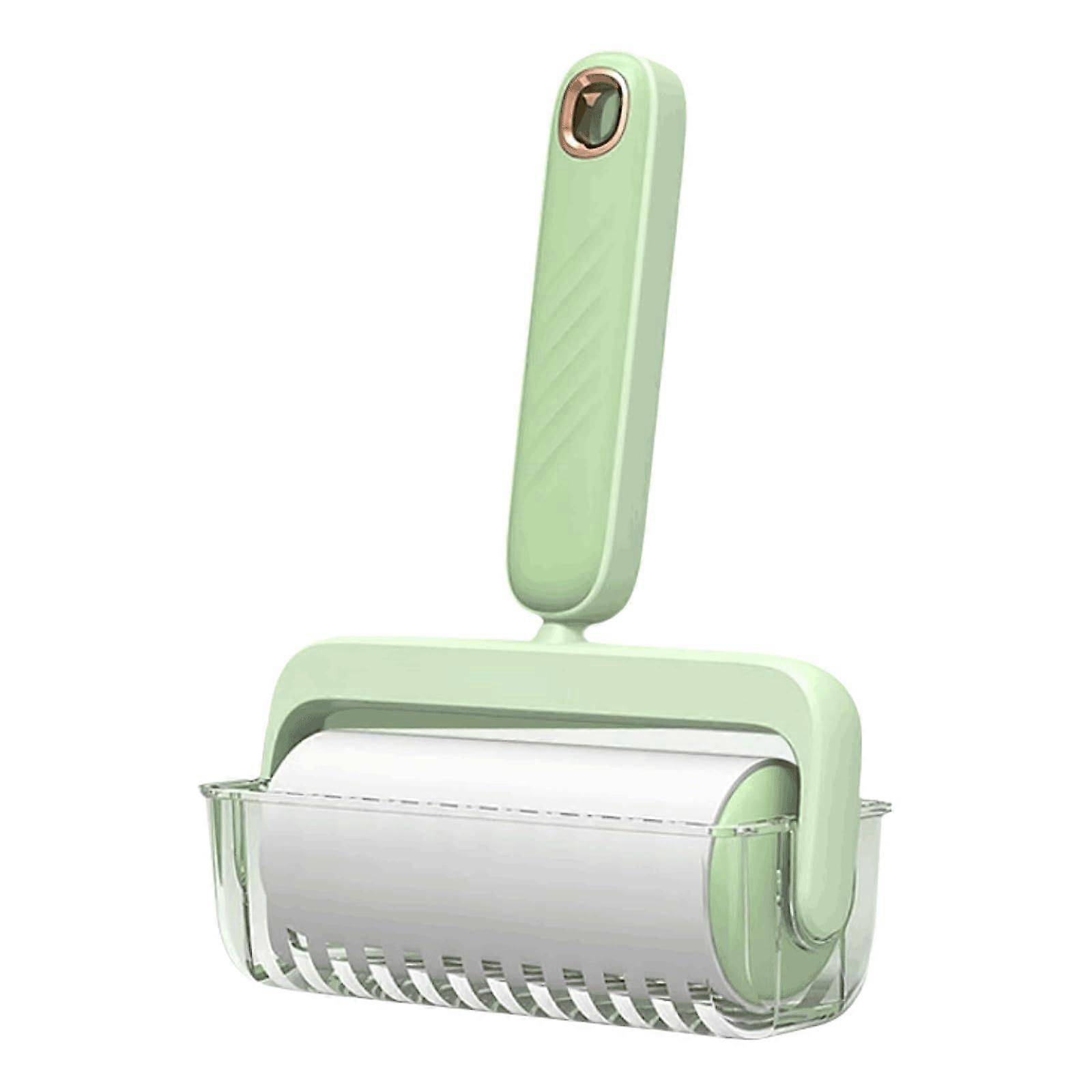 Lint Roller with Strong Adhesion Sheets and Protective Cover, Includes 9 Replacement Rolls