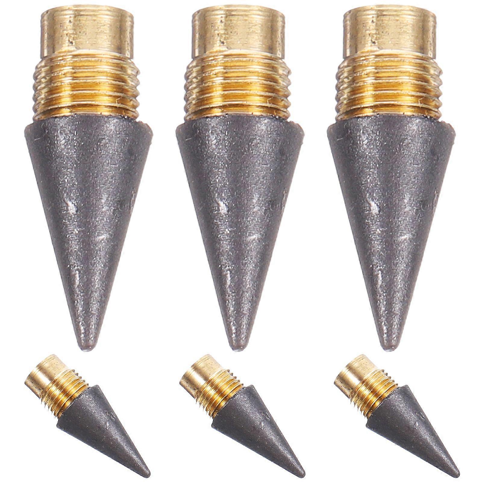 6Pcs Inkless Pencil Replacement Tip Everlasting Pencil Graphite Pen Head