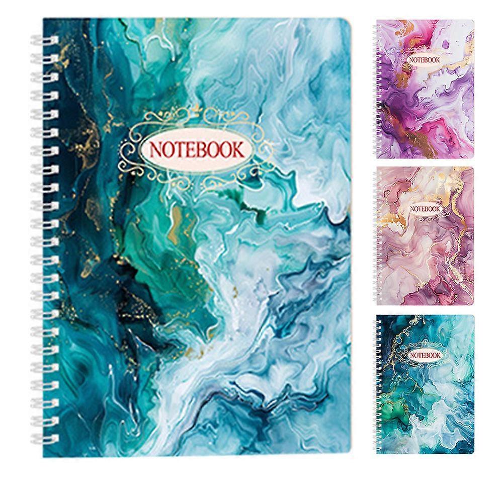 Marble Notepad Spiral Planner for Writing 4Pcs Assorted Color Notebooks