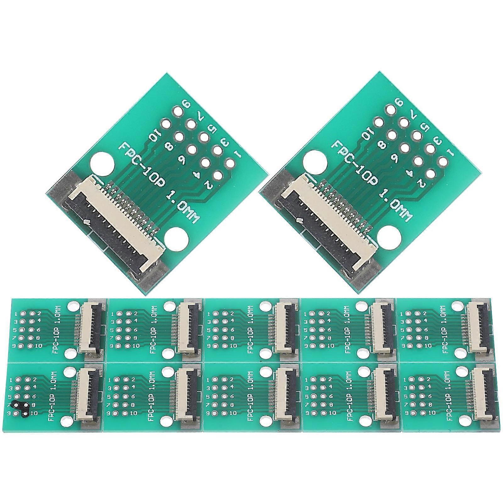 Fpc Converter Board 10 Pin Adapter for Flat Cable Use 40Pcs Kit