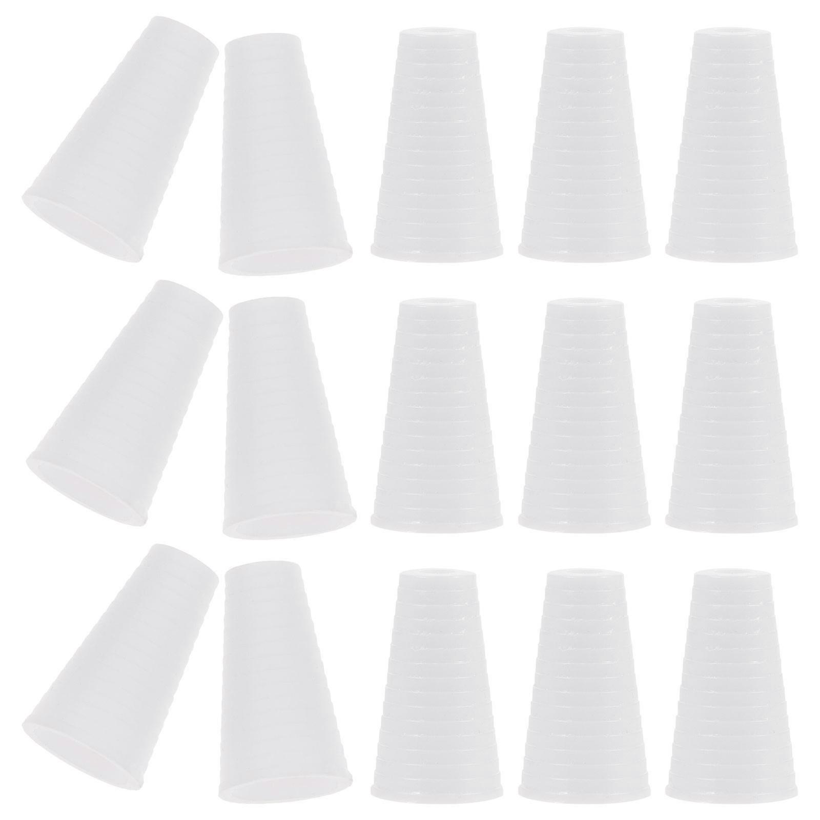 White Plastic Blind Pull Cord Knobs for Blinds Cord Tassels 15Pcs Set