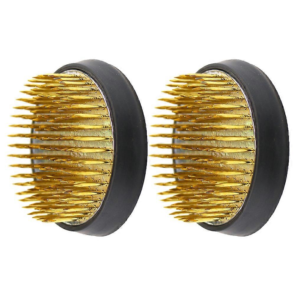 Flower Arrangement Holding Tool for Decor 2Pcs Copper Flower Black